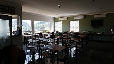 Salão de refeições da pousada